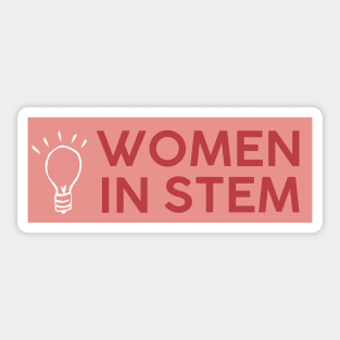 Women in Stem Sticker